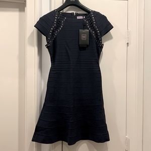 Herve Leger Dark Blue Dress
